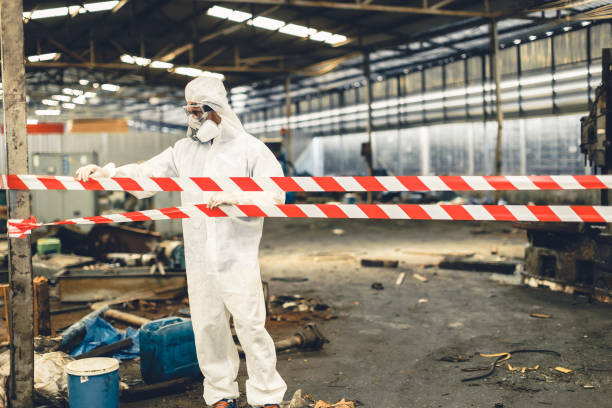 Professional Biohazard technician working in Pacific Beach, WA